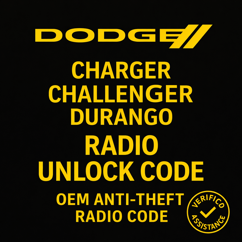 Dodge Radio Unlock Code
